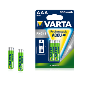 Acumulator AAA 800mAh Varta ;  1x2 Varta Rechargeable Accu AAA Ready2Use NiMH 800 mAH Micro